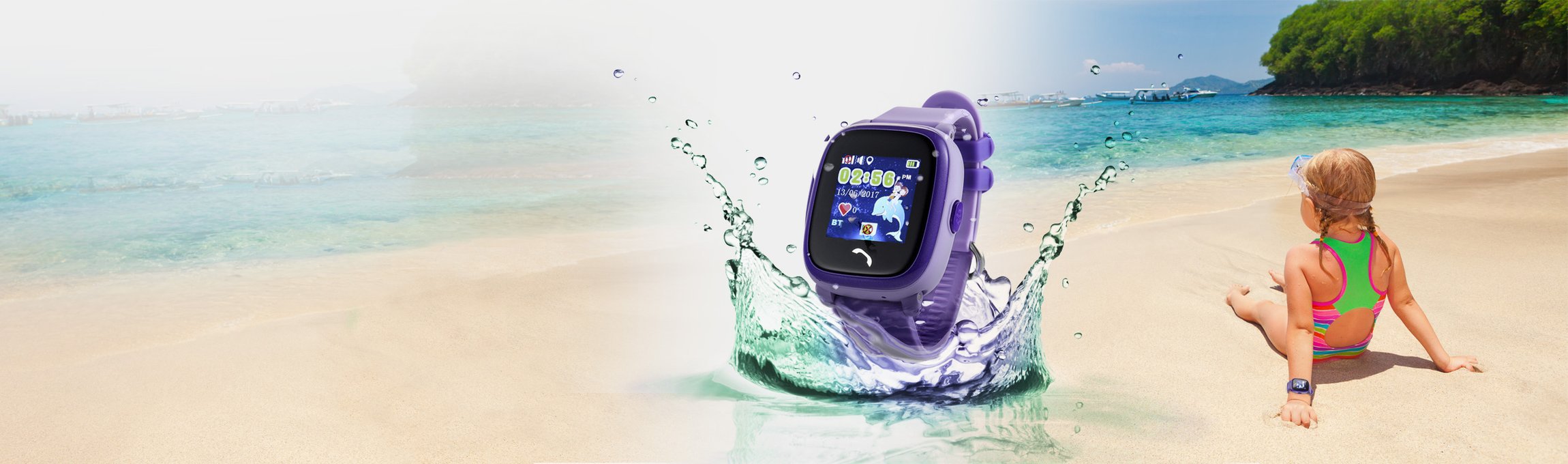 Waterproof online child tracker