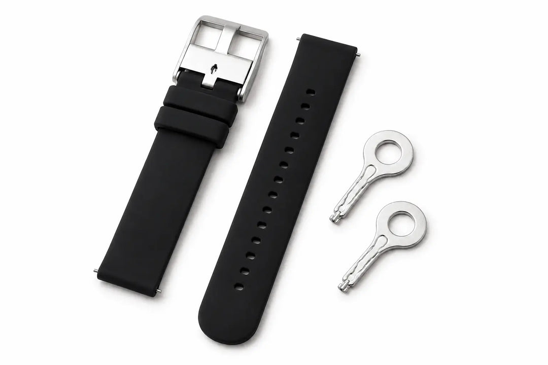 locking watch band with keys