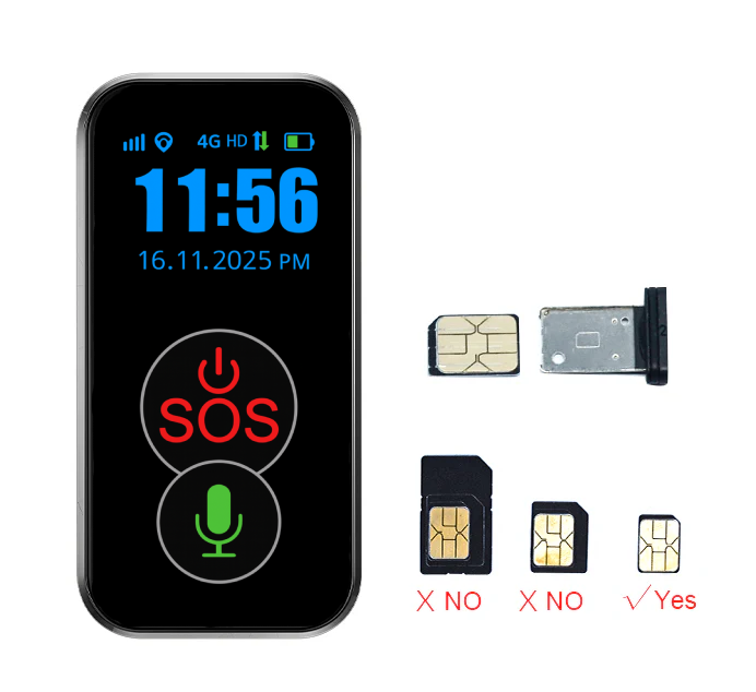 4G GPS Emergency Pendant with Screen
