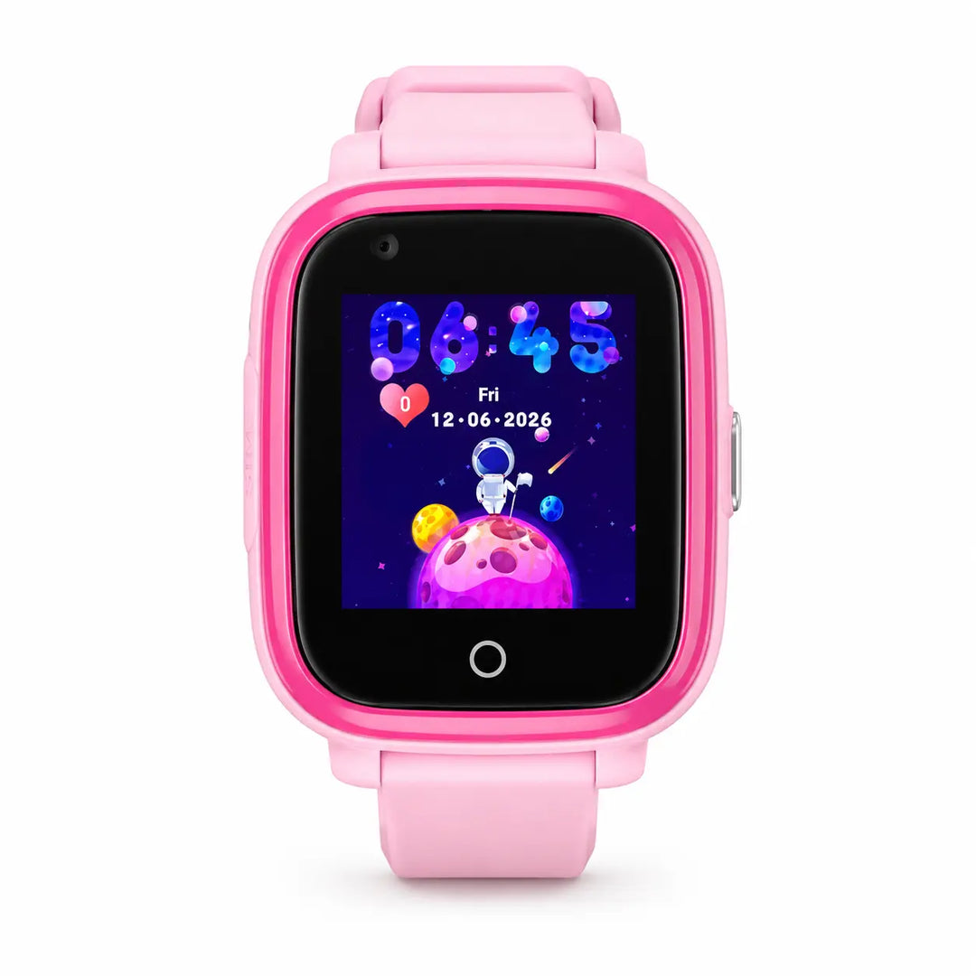 Pink Lil Tracker Kids GPS watch shown from the front