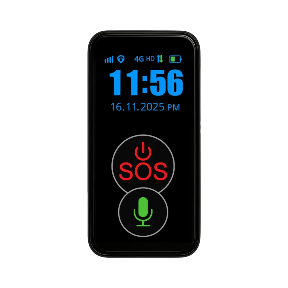 4G GPS Emergency Pendant with Screen